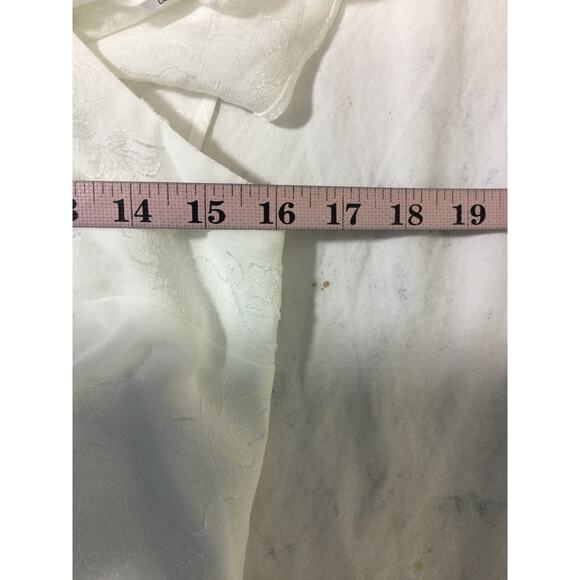 LULU'S SZ S Pretty Perfect White Burnout Floral Off-the-Shoulder Midi Dress B43 - Picture 5 of 8